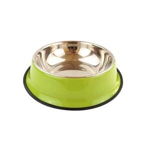 29cm Colorful Steel Pet Bowl Food Tray 3