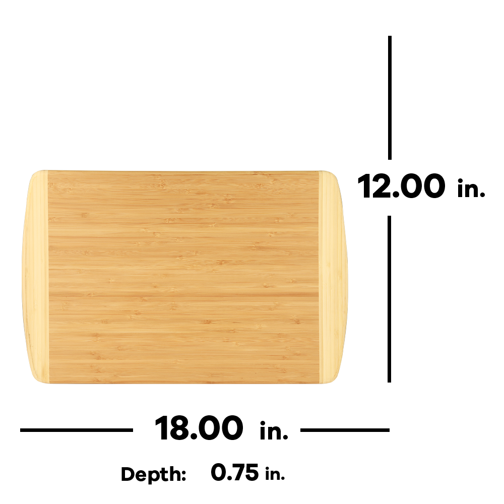 Bamboo Two Tone Large Cutting Board