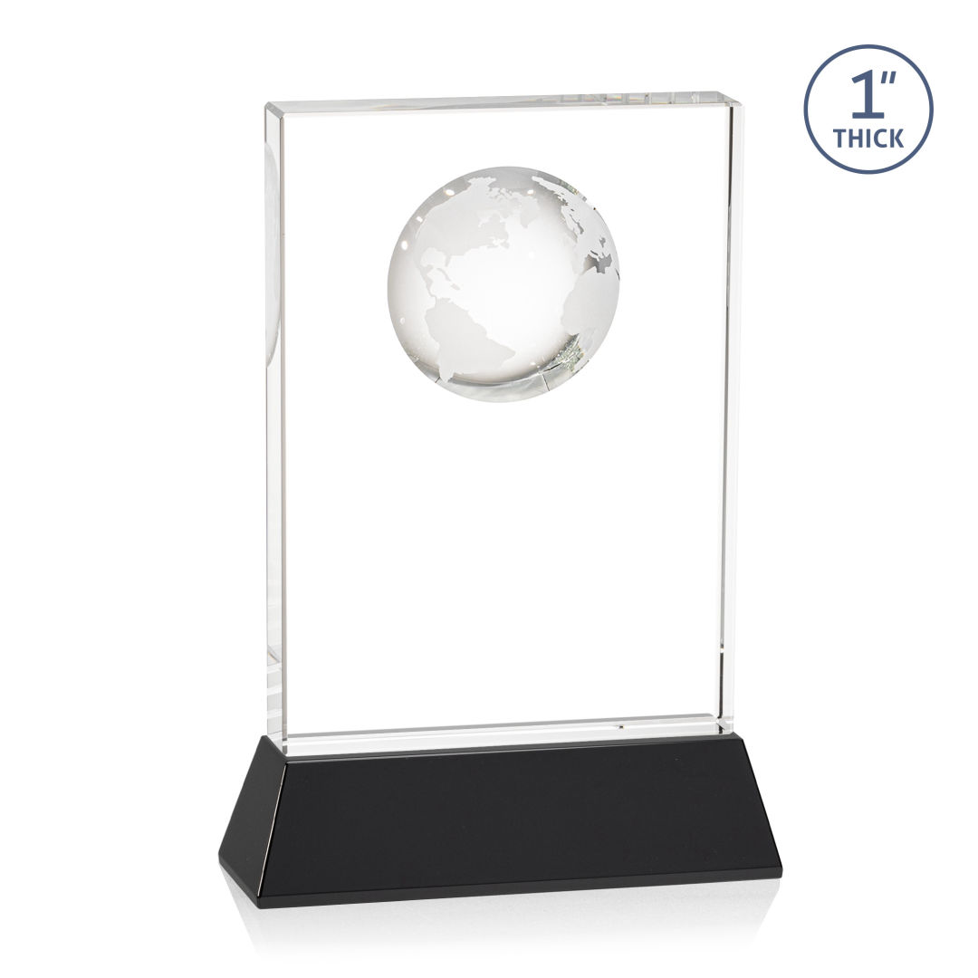 Ambassador Globe Award on Base - Black 5
