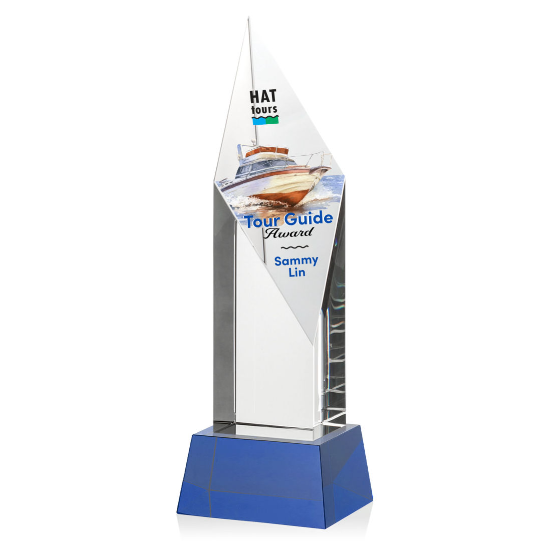 Vertex VividPrint™ Award on Base - Blue 10