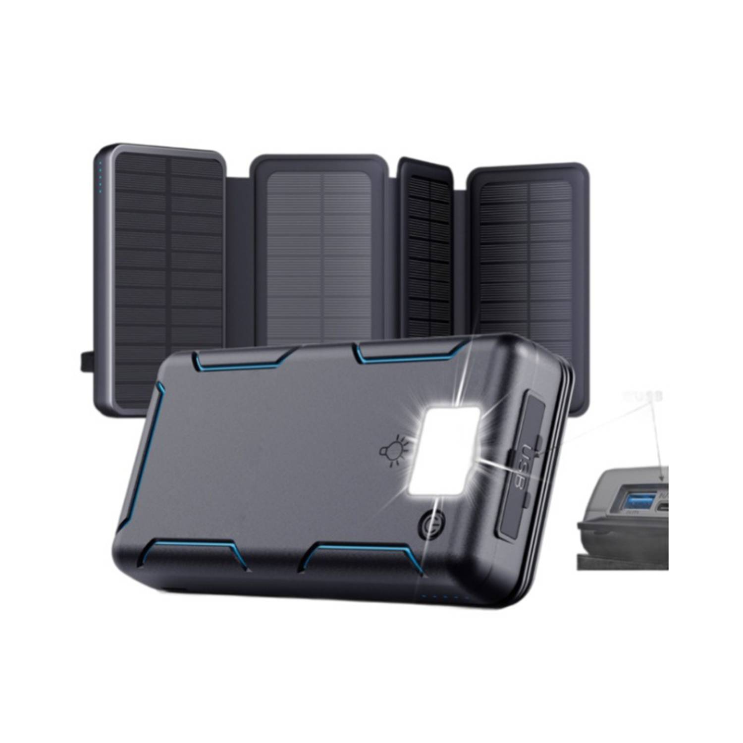 25000mAh Solar Power Bank, Fast Charging for Phone, Outdoor 4