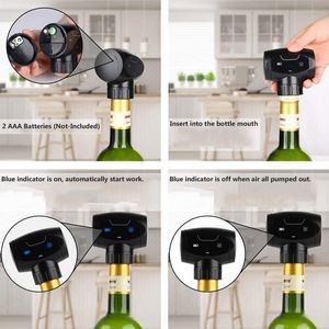 Electric Auto Vacuum Pump Wine Bottle Stopper Silicone Seal 2