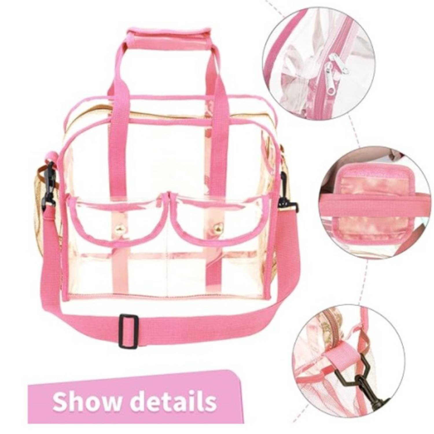 Waterproof Stadium Transparent Clear Tote Bags 5