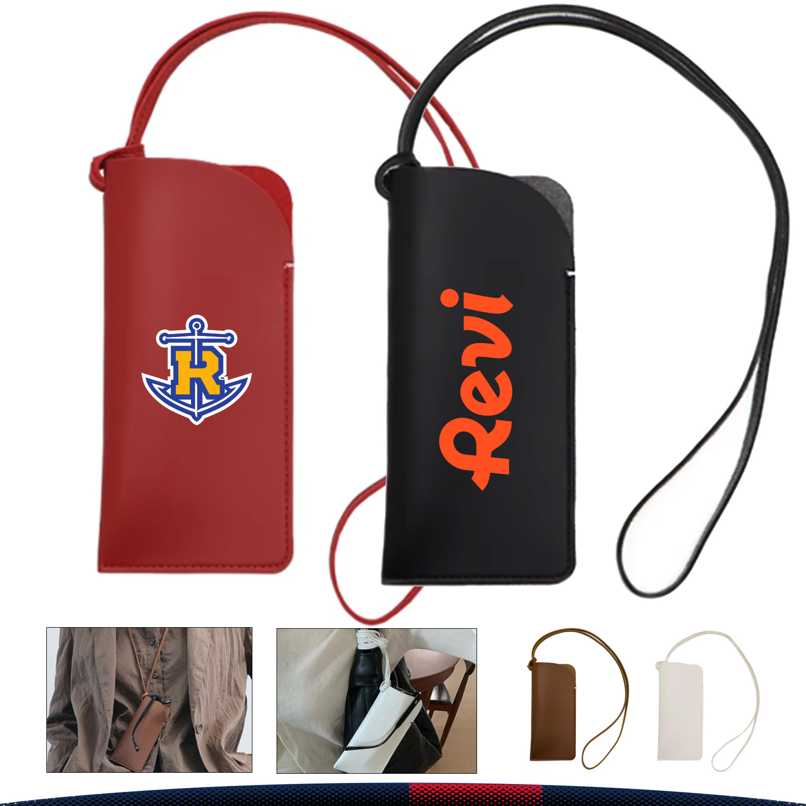 Glazelle Slip-in Opening PU Leather Glasses Case 5