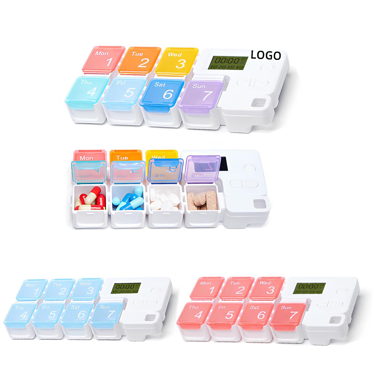7-Compartment Pillbox W/ Alarm 2