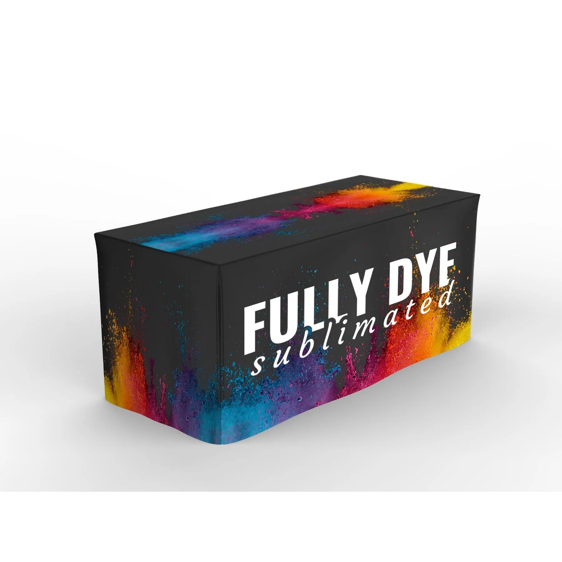 Fitted 8' Dye Sub Printed Table Throw 2