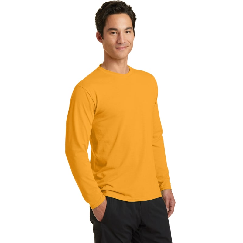 Port & Company Long Sleeve Performance Blend Tee. 80