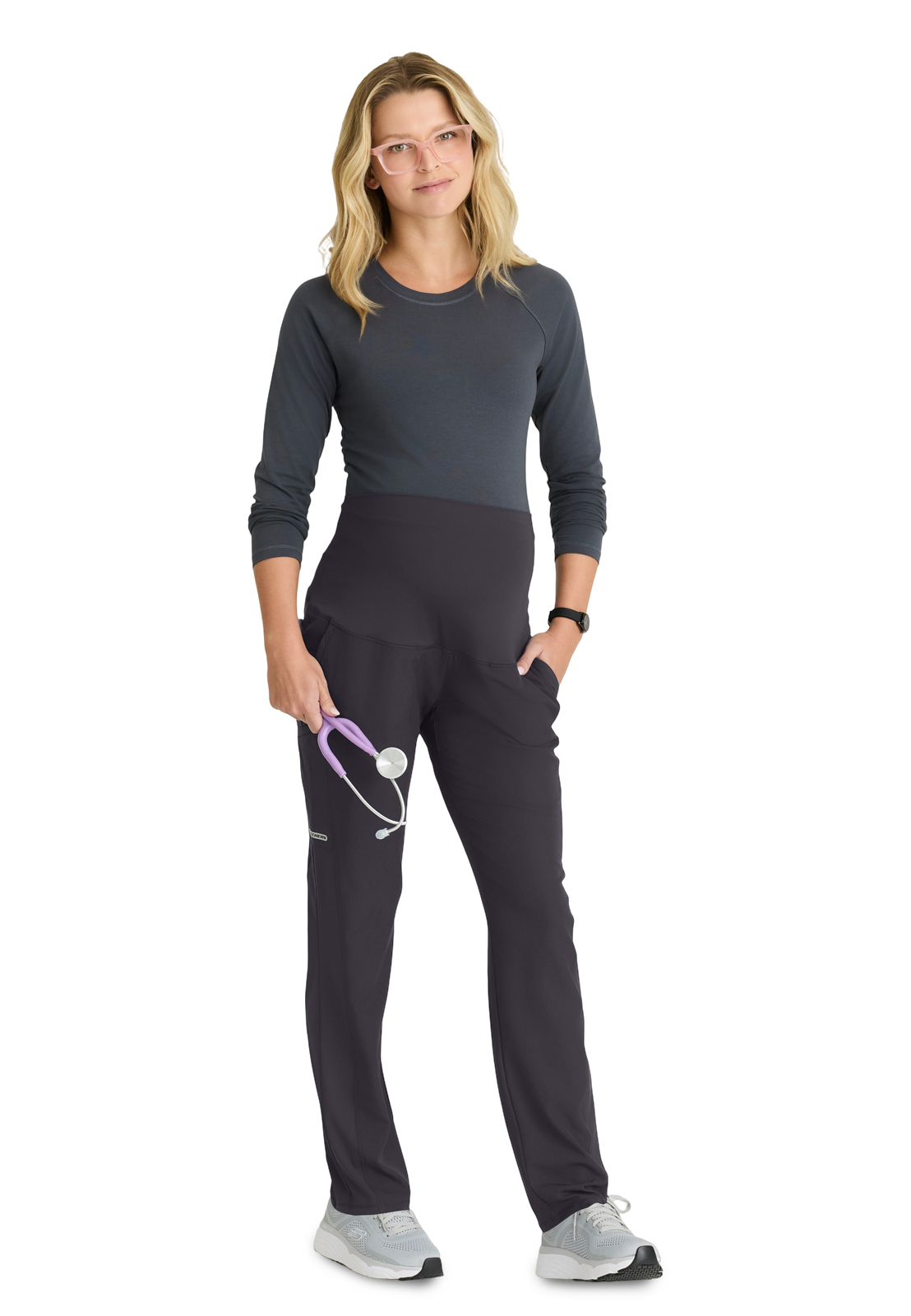 Skechers - Women's Seven-Pocket Knit Waistband Nurture Maternity Scrub Pant 10