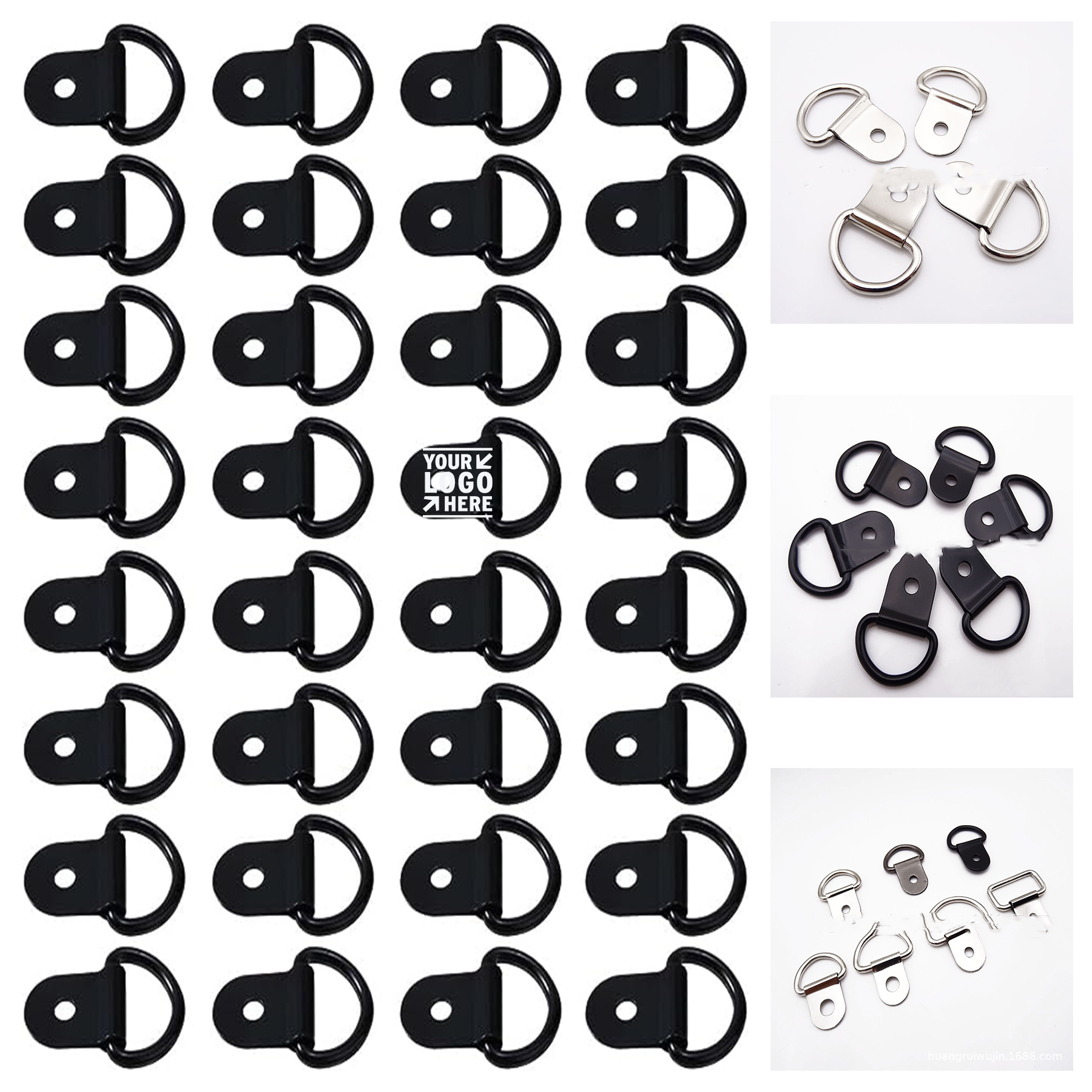 Small Stainless Steel Tie Down D Ring Anchor