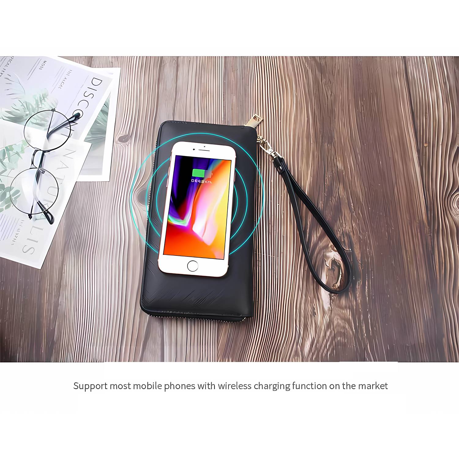 Multifunction Business Wallet W/ Wireless Charging 4