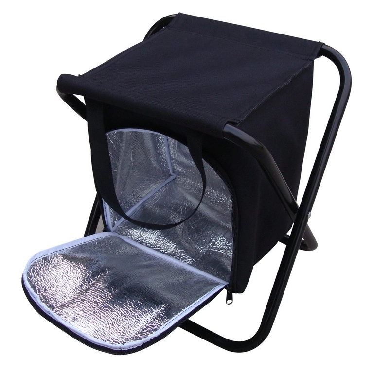 Outdoor Portable Stool with Insulated Cooler Bag 3