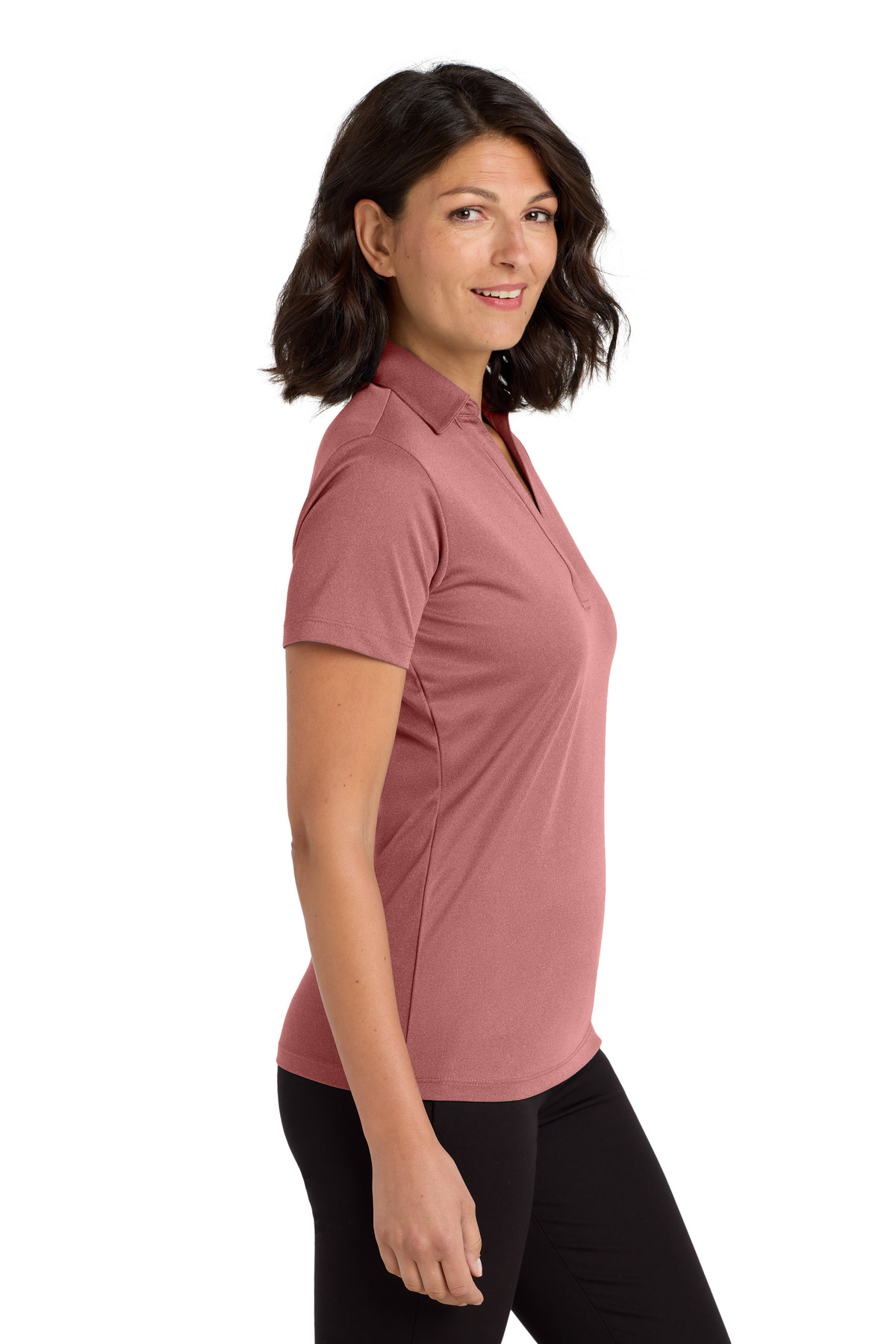 Port Authority Women's Heathered Silk Touch Performance Polo. LK542 15