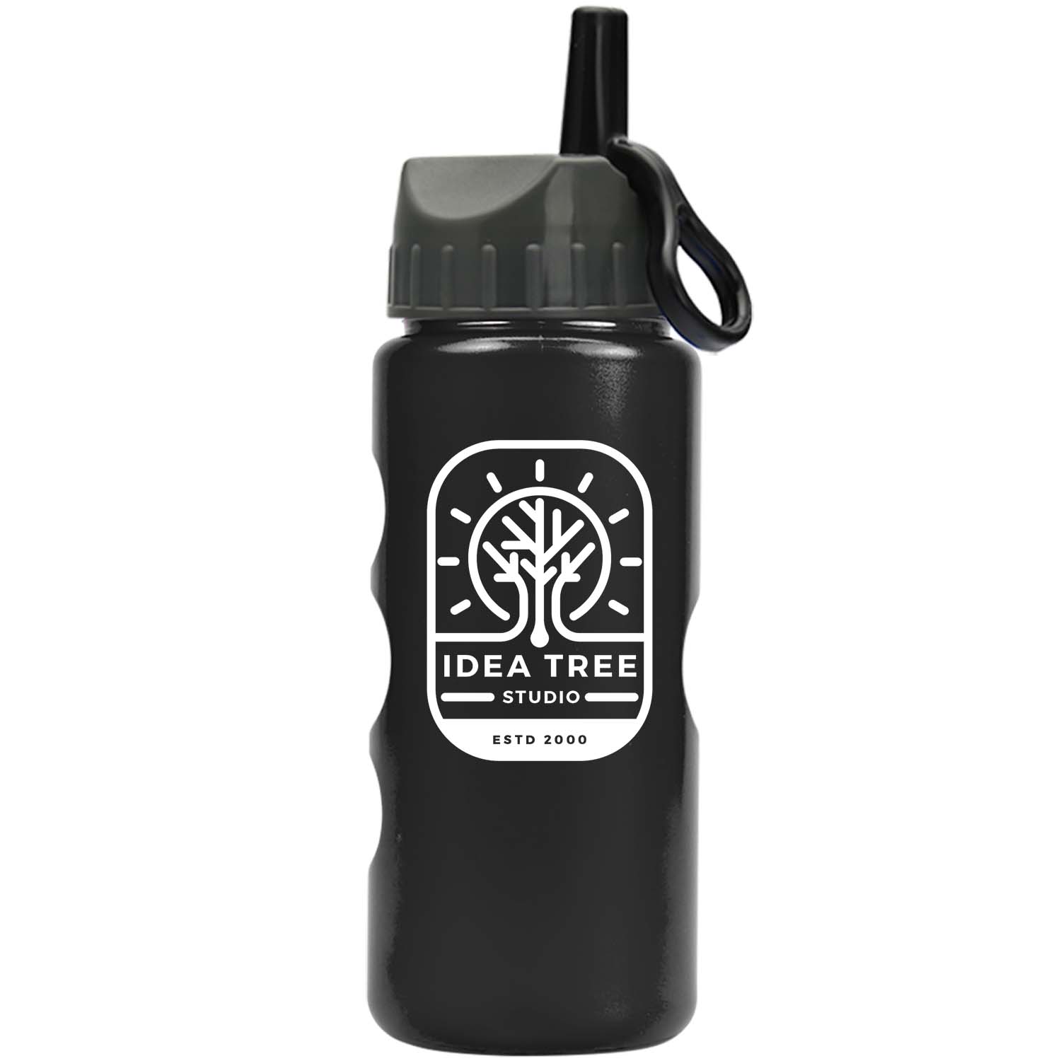 Mini Peak - 22 oz. Tritan Metalike Bottle with Ring Straw 2