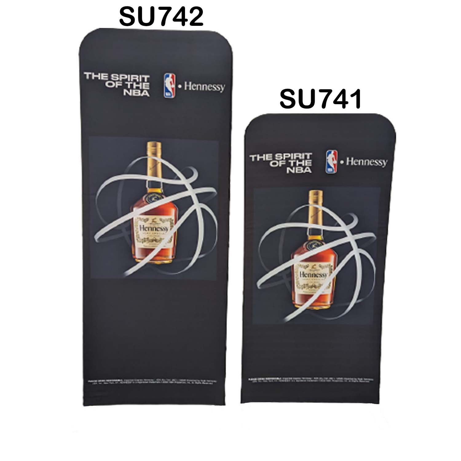 24 Hr Express - Replacement Graphics Double Sided 3'W x 78"H EuroFit Tension Fabric Slip on cover 1