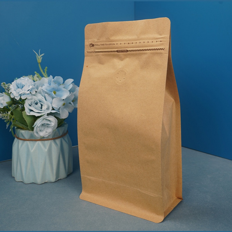 Resealable Kraft Paper Coffee Bags(1lb, 500g) 3