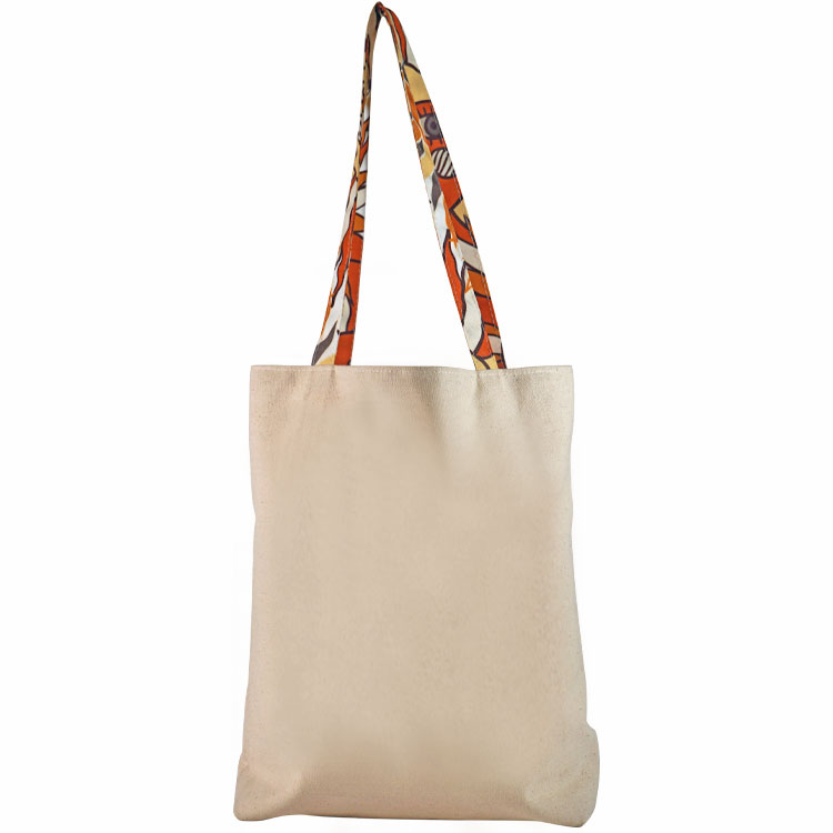 Bottom Gusset Cotton Tote, with Sublimated Handles & Liner 7