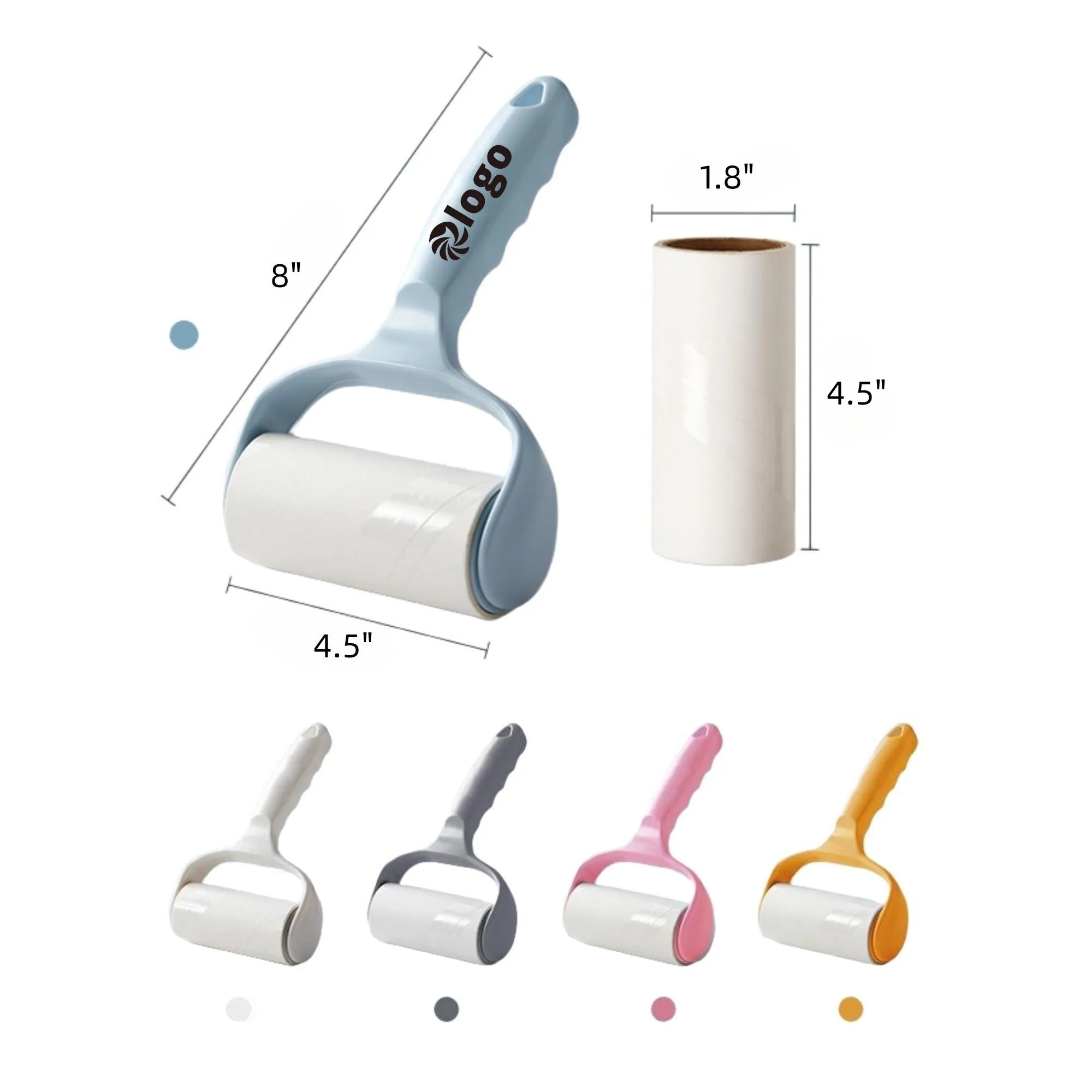 Plastic Sticky Lint Roller Portable Pet Hair Remover