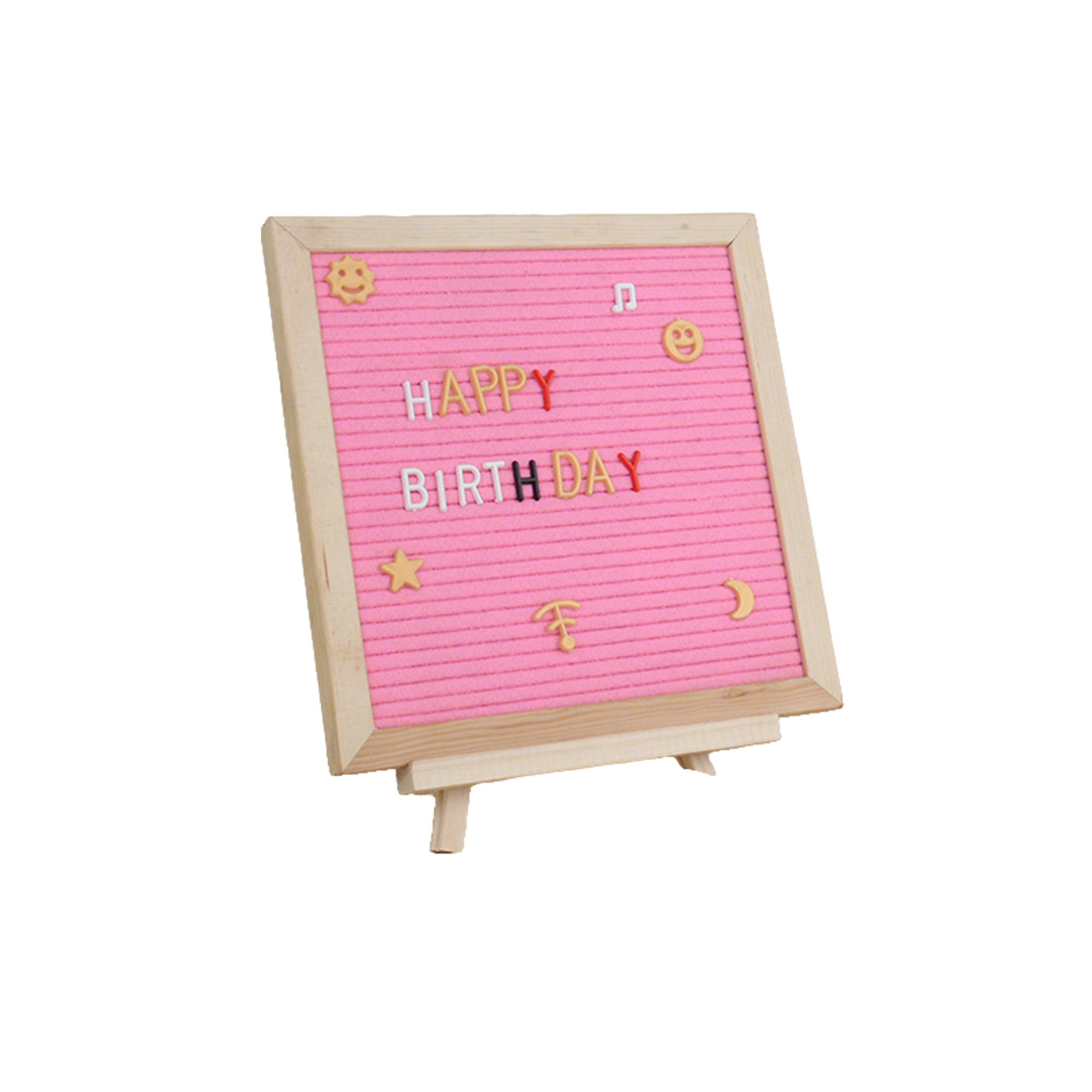 Felt Message Board With 135 Letter Set 10" x 10" x 0.88" 4