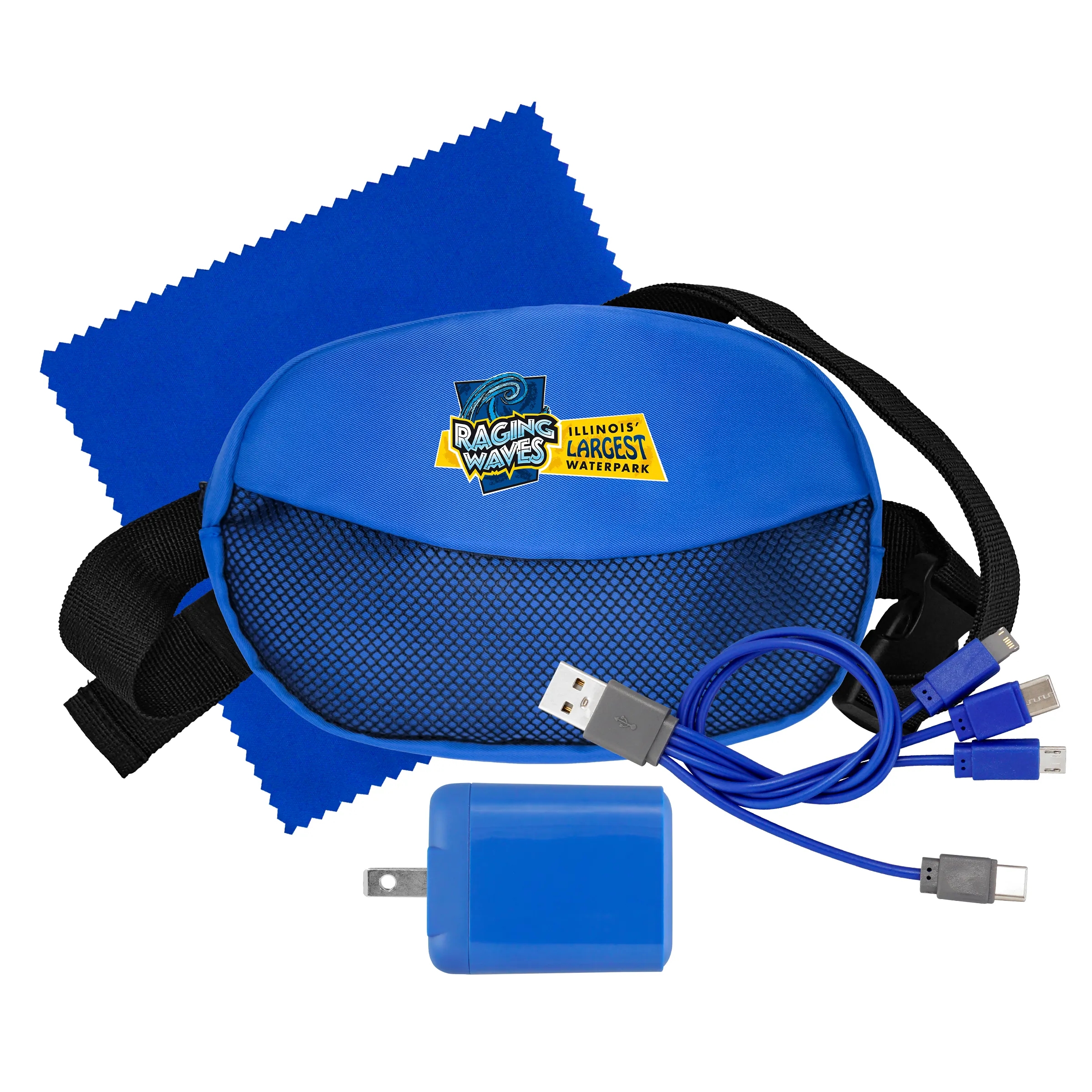 Sporty Fast Charger, Cable & Cloth Fanny Pack Set 18