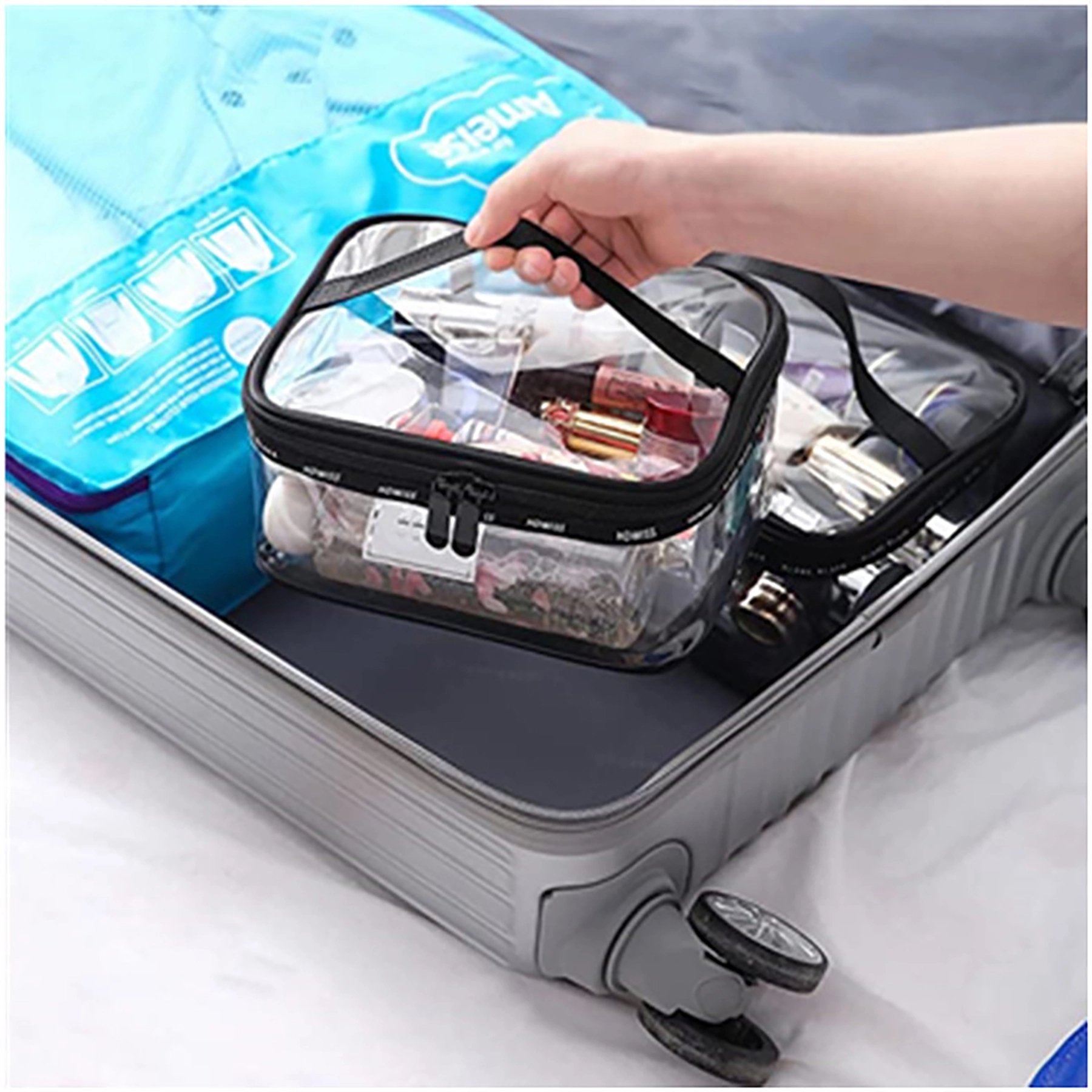 Clear Makeup Zipper Bag 3