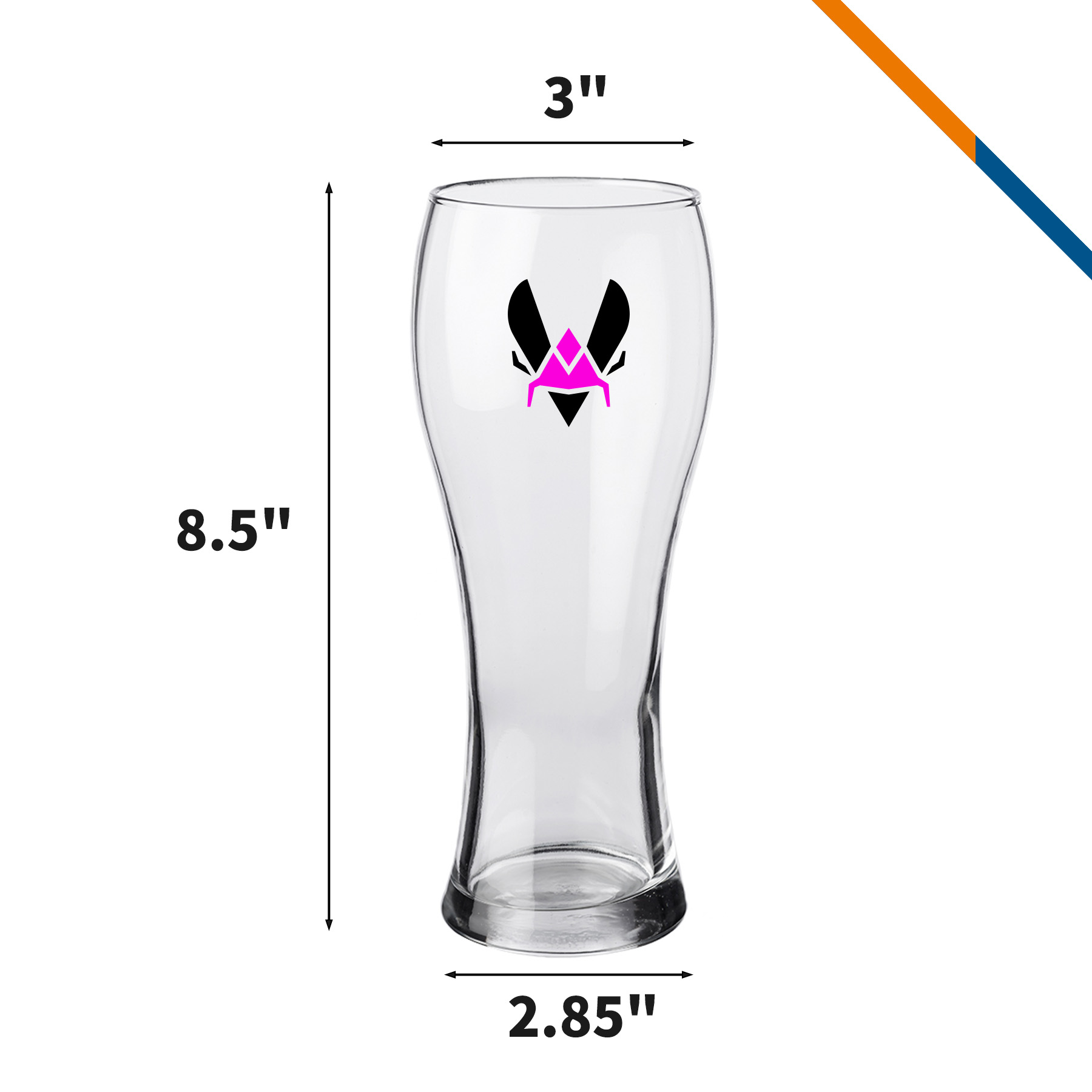 Nadir Fay Pilsner Beer Glasses - 23 OZ. 3