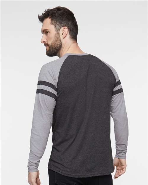 Unisex Fine Jersey Mash Up Long Sleeve Tee - 6934 12