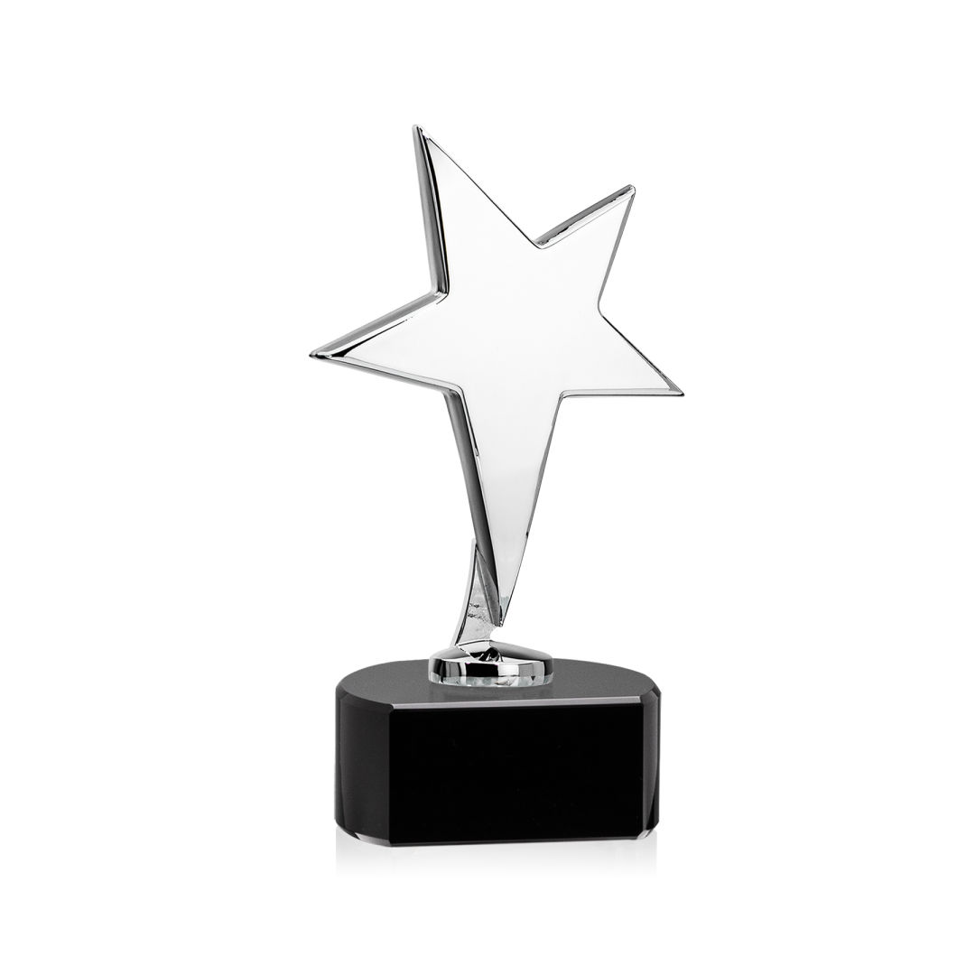 Tuscany Chrome Star VividPrint™ Award on Paragon Base-Black 6