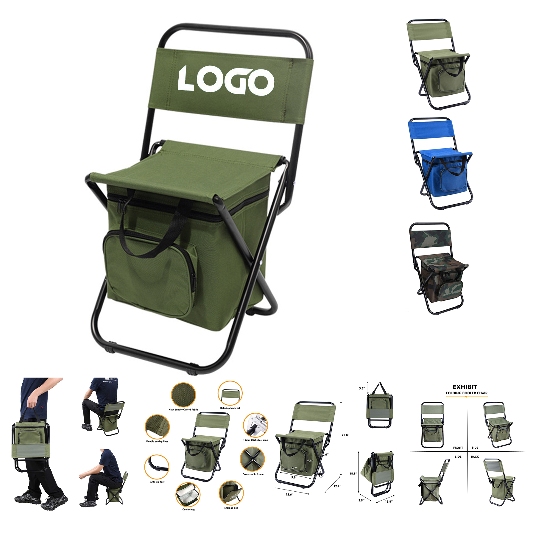 Fishing Chair with Cooler Bag