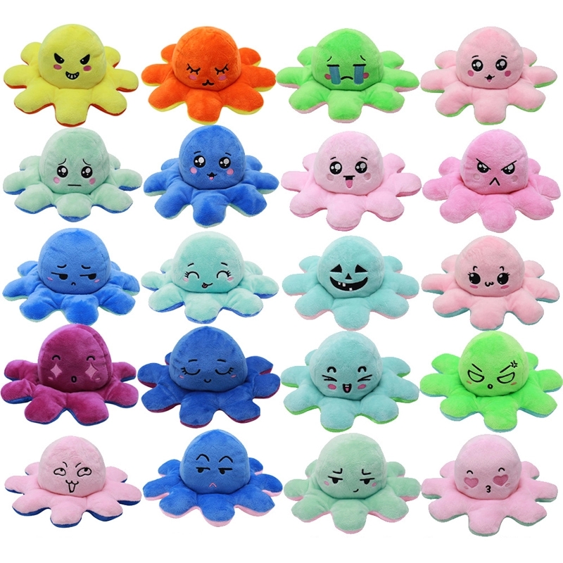 Flip Reversible Octopus Plush Doll 3