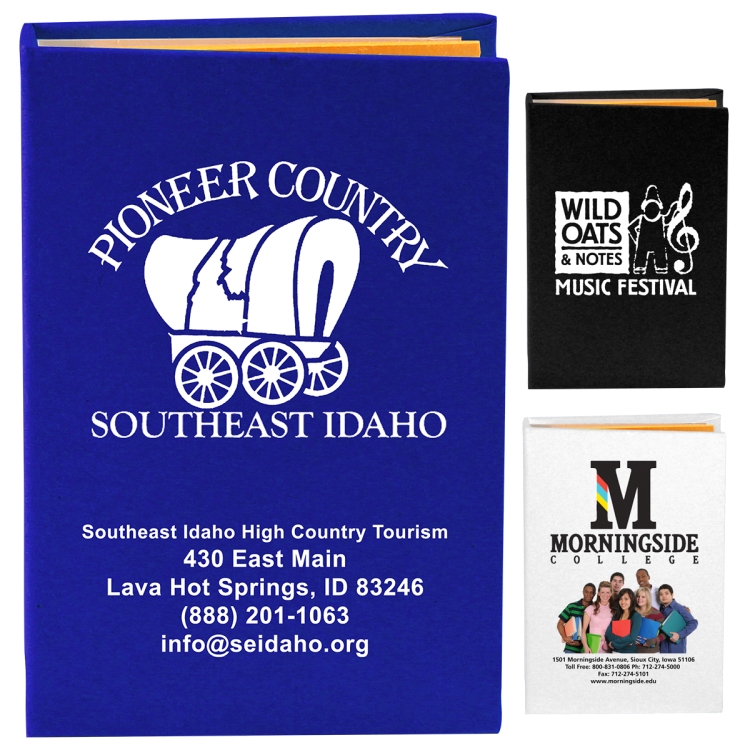 PhotoImage ® Full Color Imprint* Compact Sticky Notes and Flags Notepad Notebook