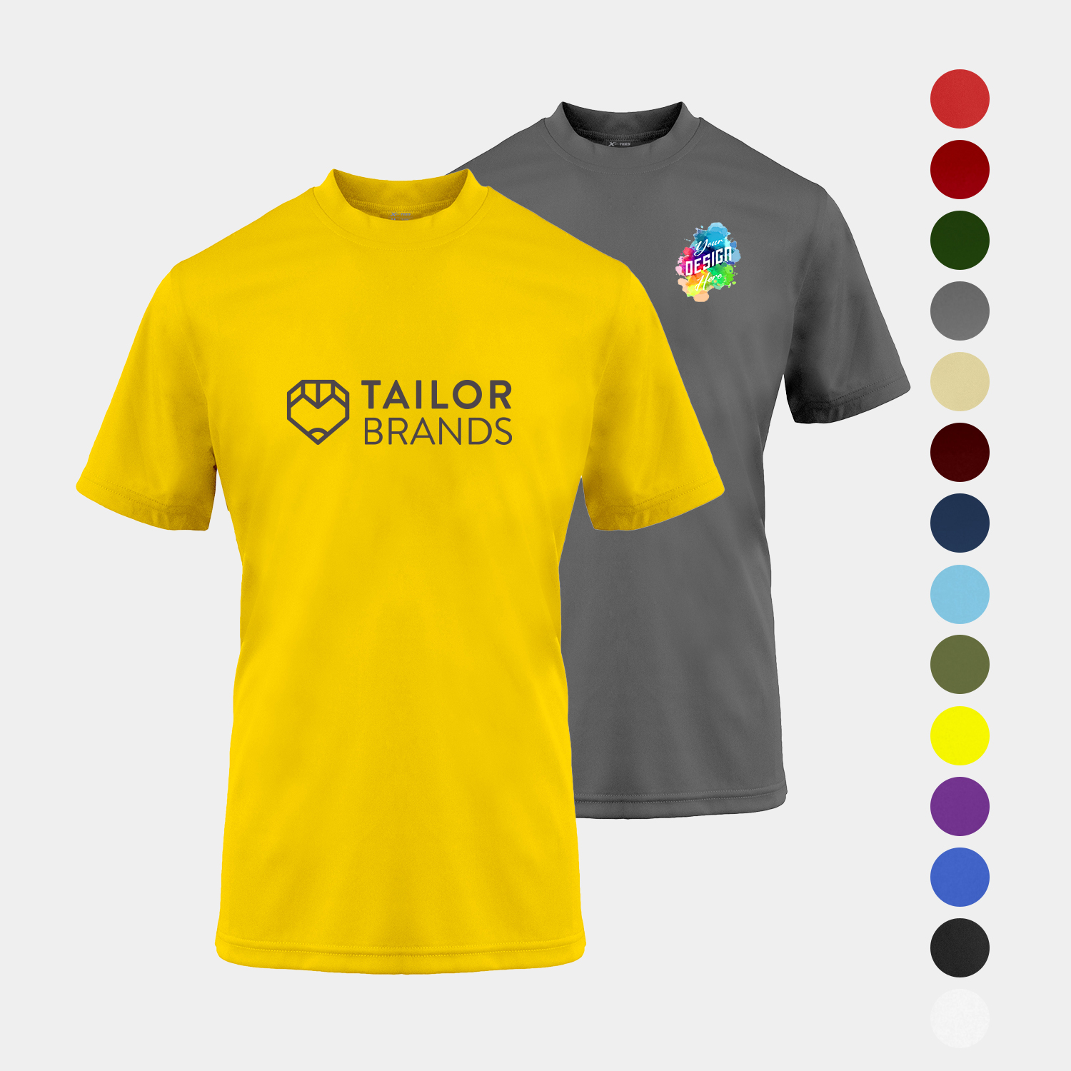 Youth Performance Crew Neck T-Shirt with Set-In Sleeves 2