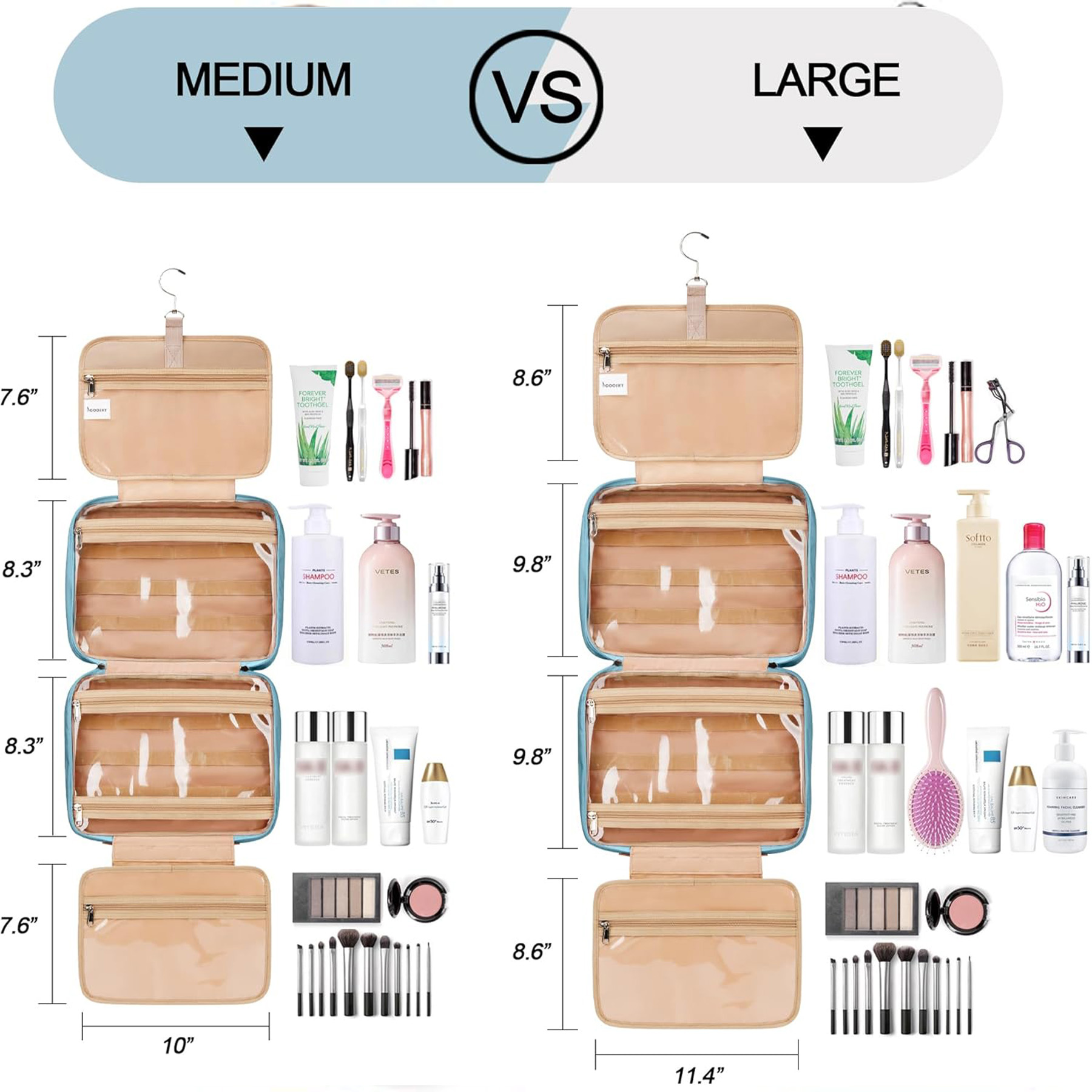 Travel Toiletries Hanging Bag 7