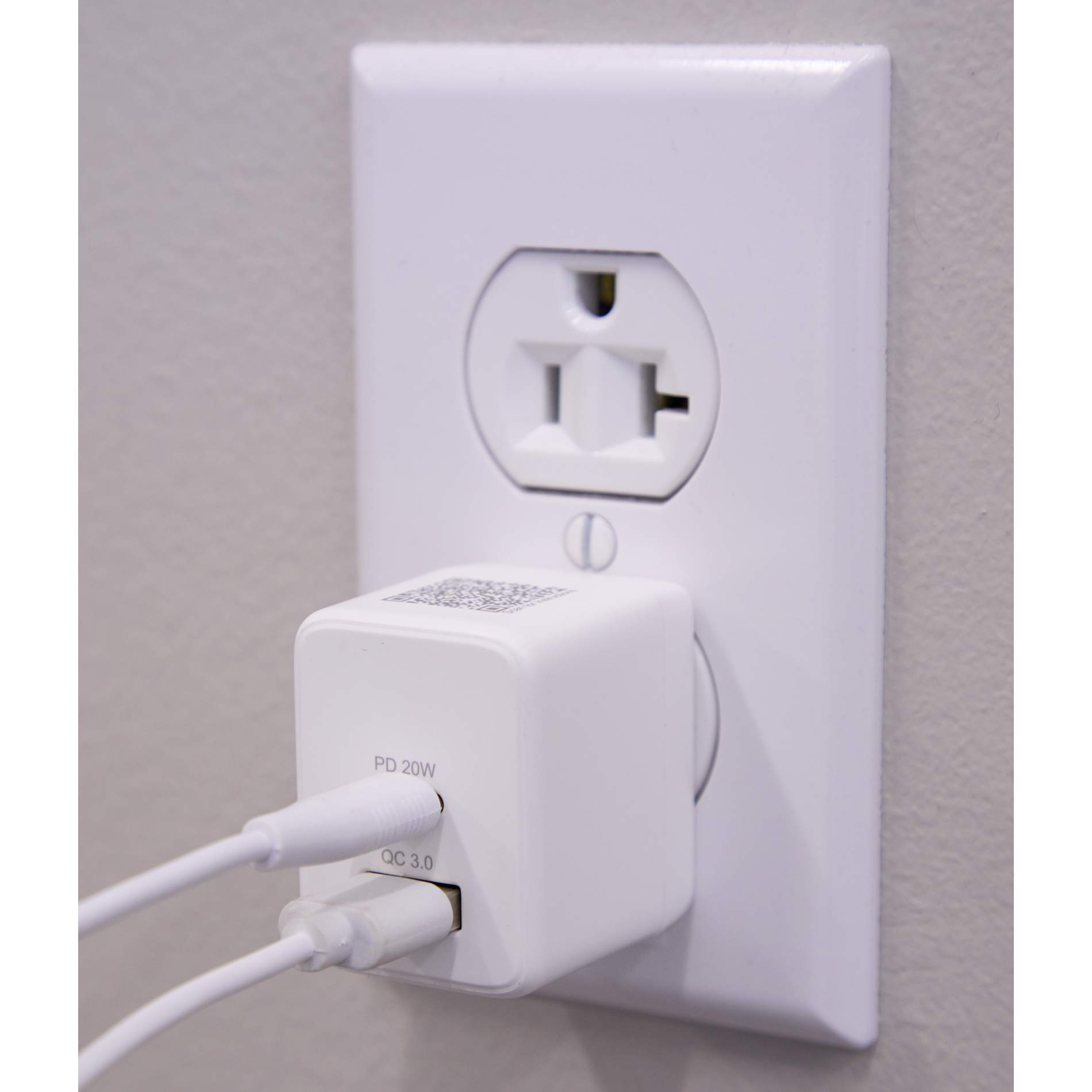 ETL Listed 20W Dual USB-A and C Wall Charger 15