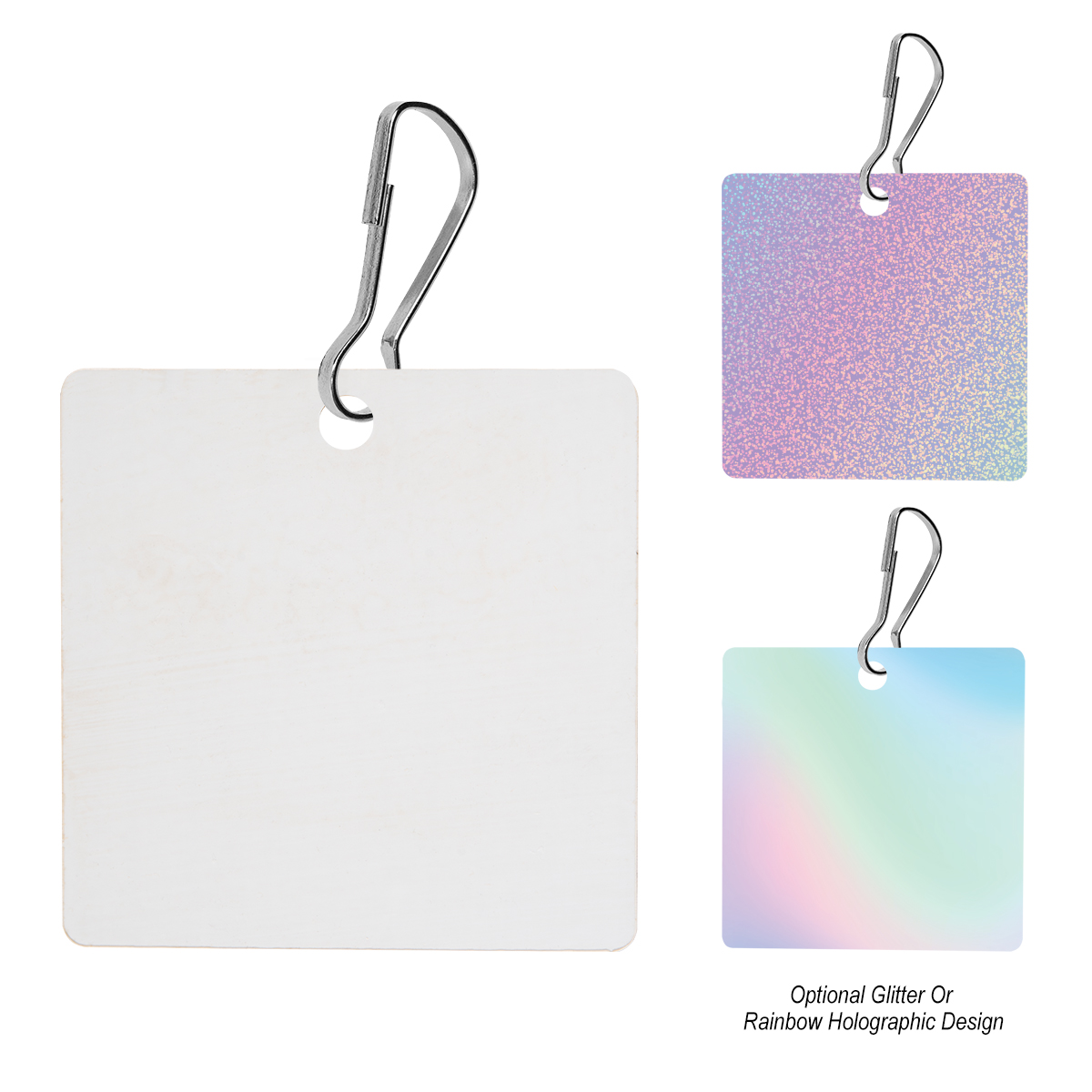 Acrylic Zipper Pull - Square 2