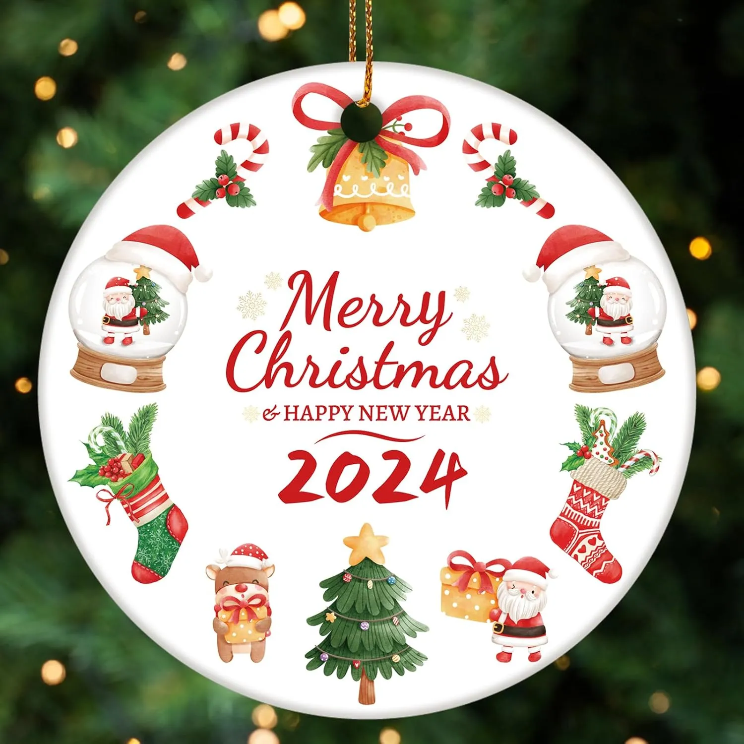 3" Ceramic Christmas Ornament 4