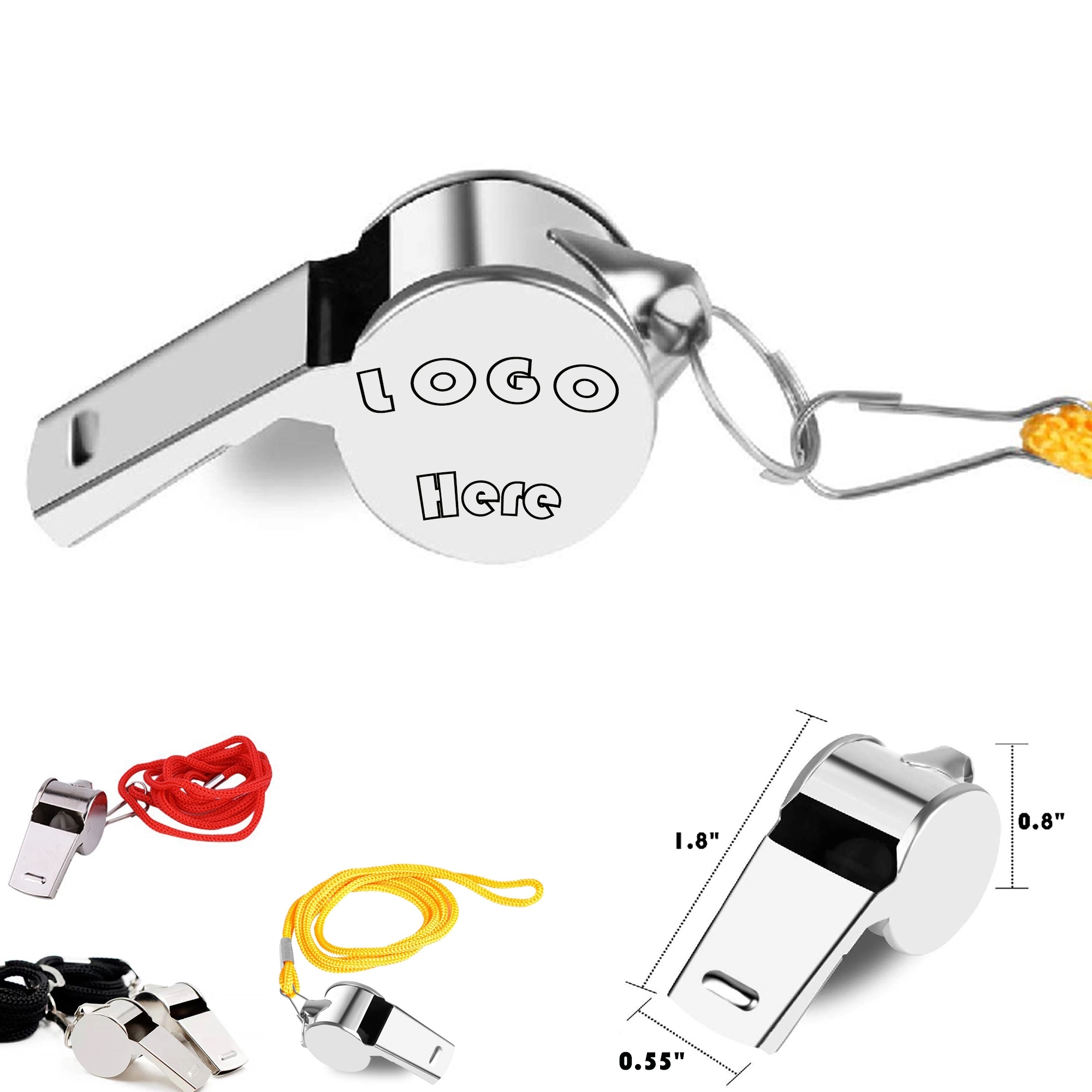 Metal Whistle with Lanyard 4