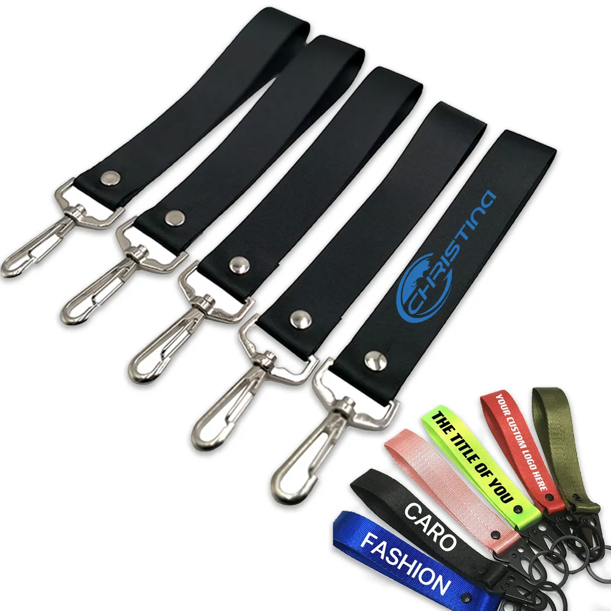 Personalized Customzible Wristlet Lanyard Keychain 2