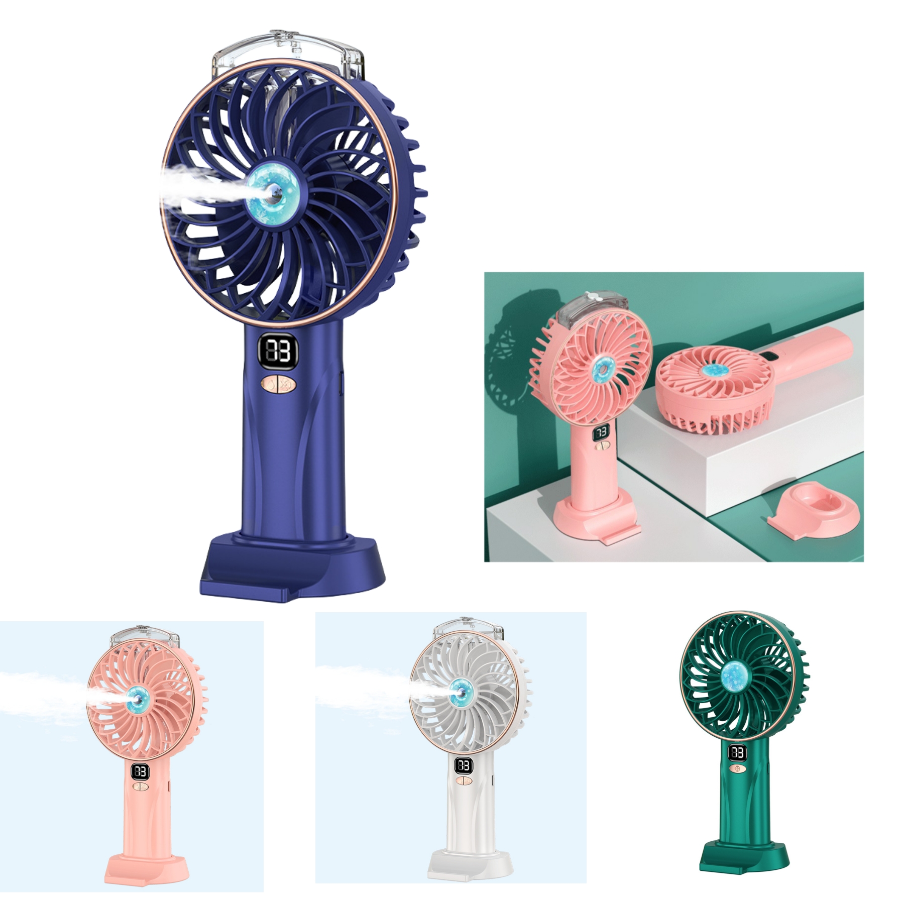 LCD Digital Display Fan 3