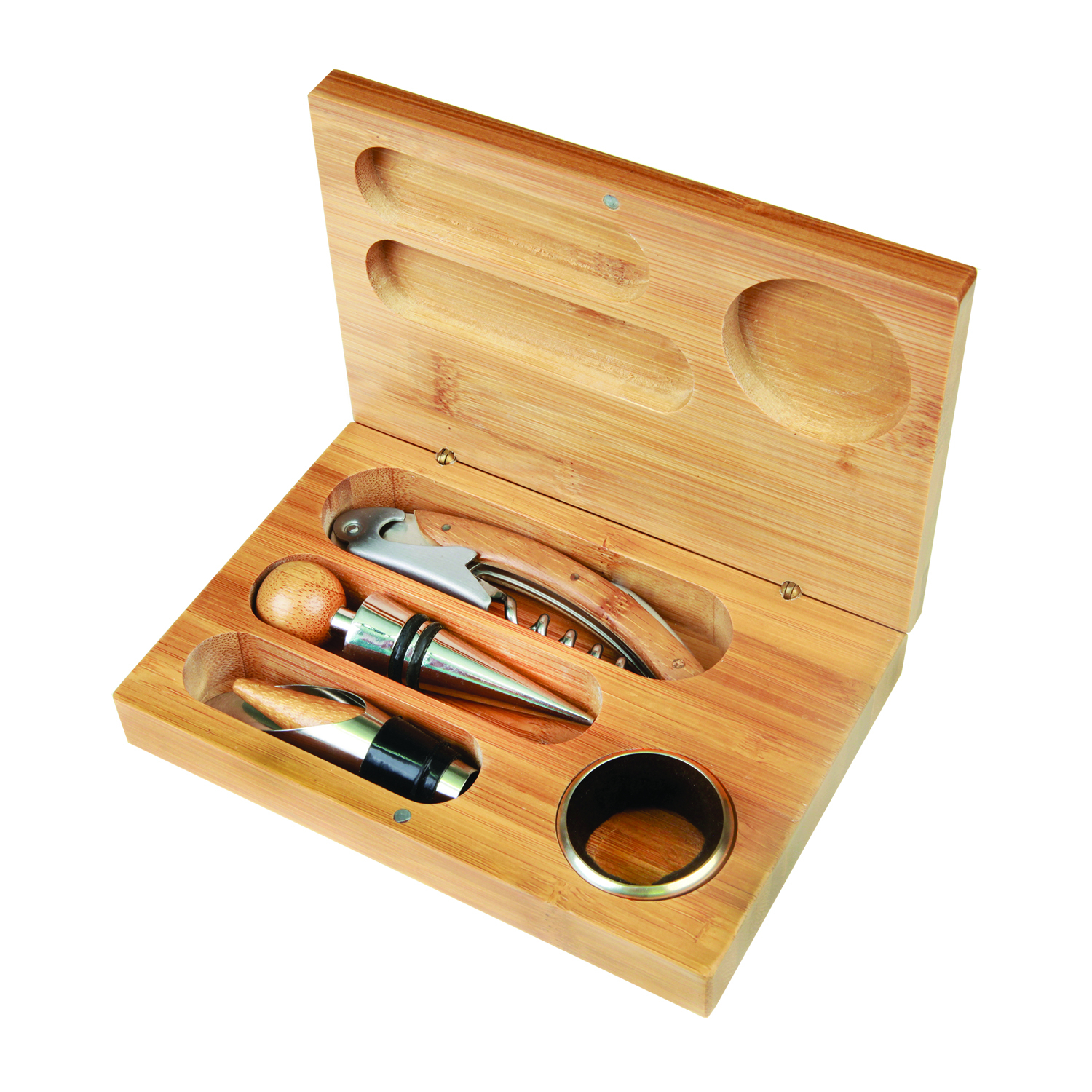 Bamboo 4-Piece Wine Tool Set 6