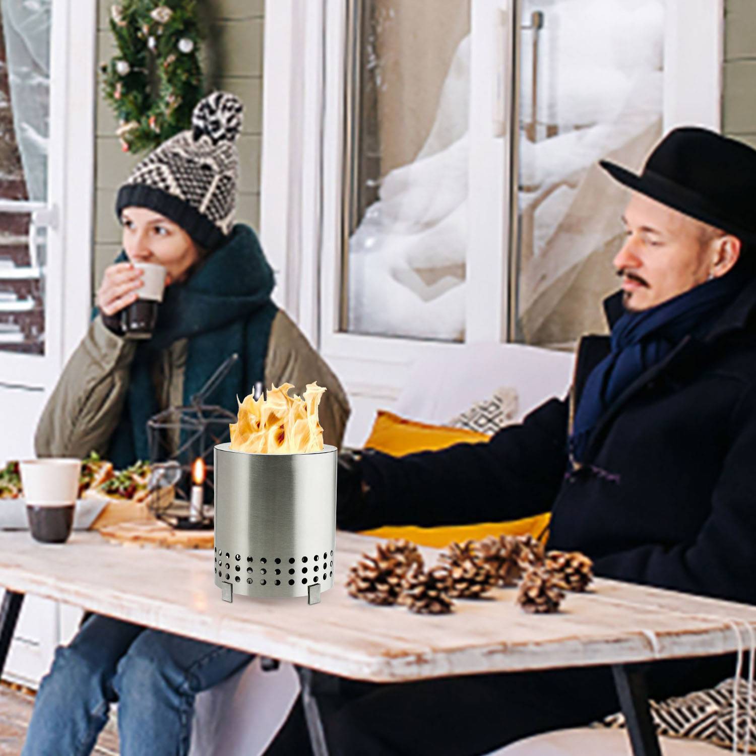 Portable small stove for family outdoor camping 2
