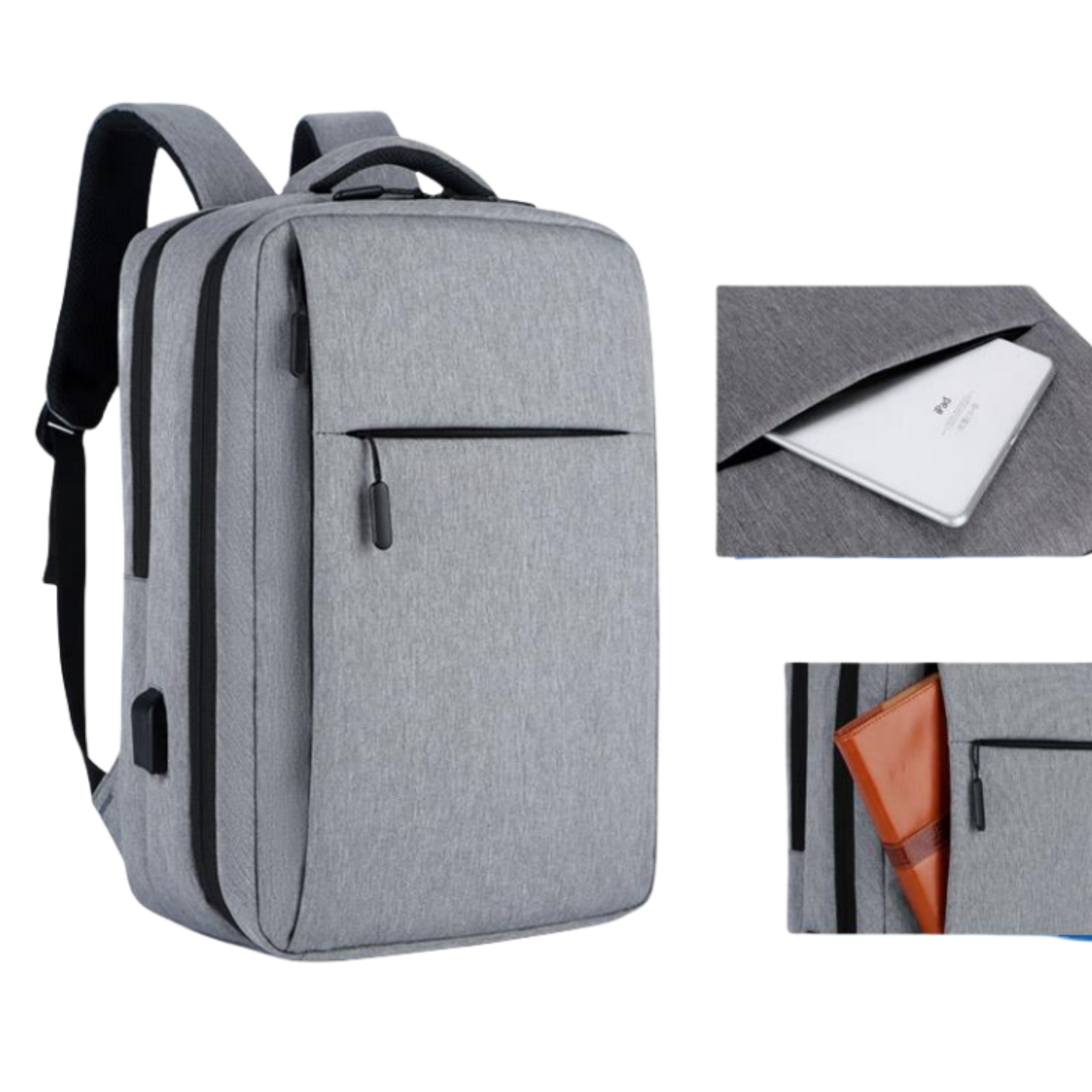 Customizable High End Laptop Backpack Luggage With USB Port - OCEAN 10