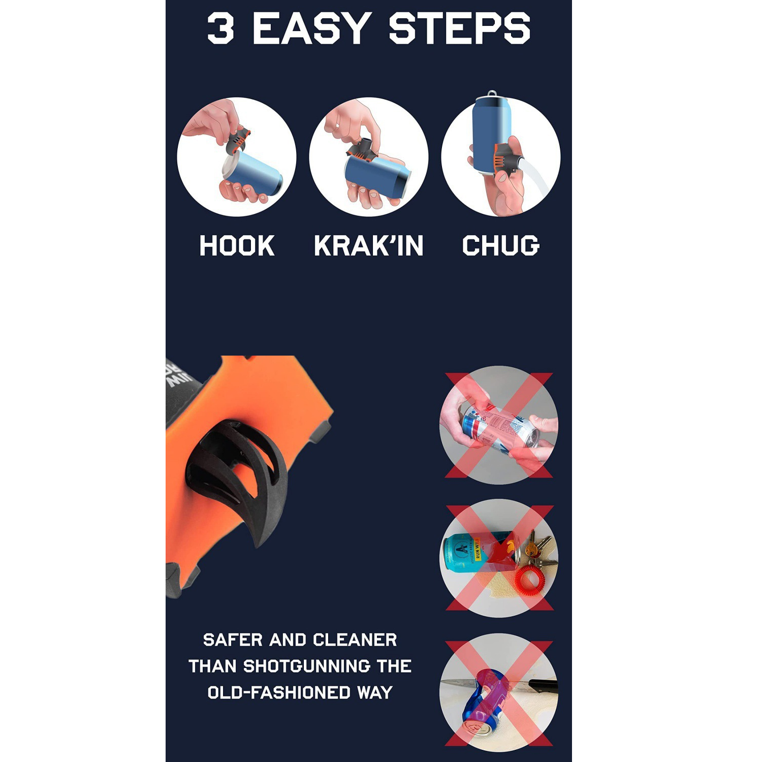Portable hole opener w/ keychain 3