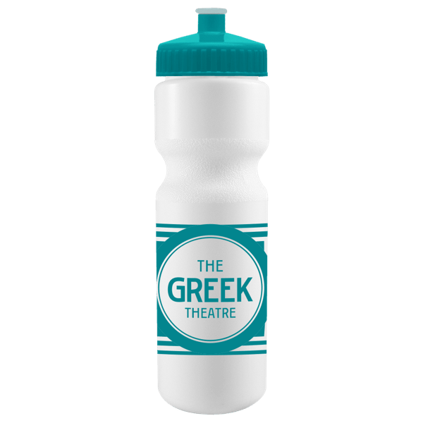 Cyclo-Cross 28oz Bike Bottle - White w/Push-Pull Lid 37