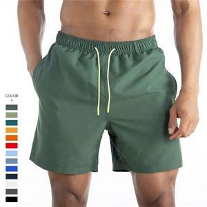 Men Summer Beach Shorts Water Proof Double Nylon Swim Shorts 2