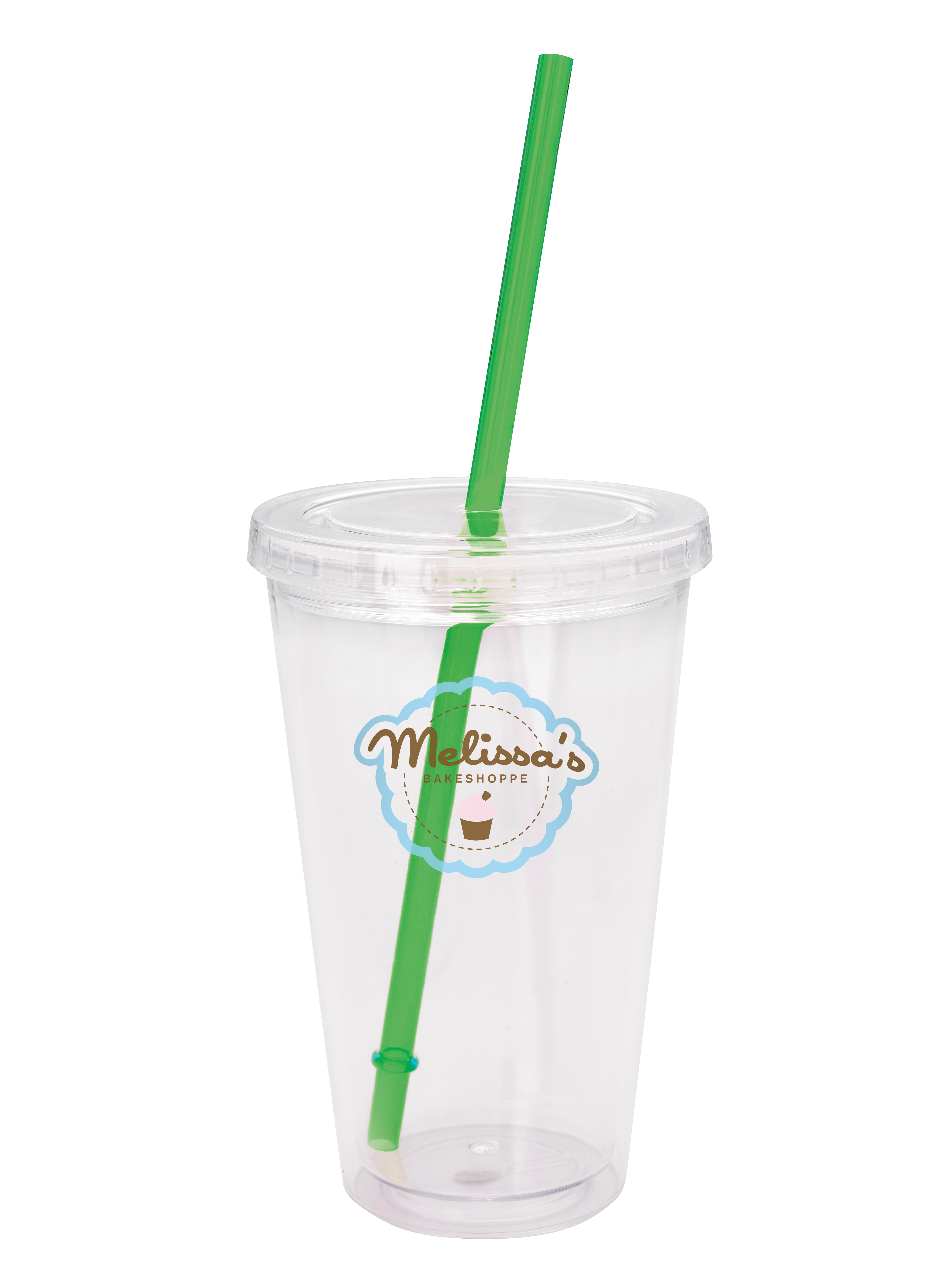 Good Value™ Clear Tumbler with Colored Lid - 18 oz. 60