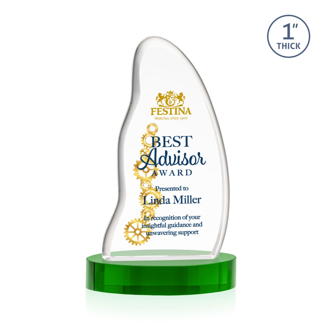 Beauford VividPrint™ Award on Base - Green 7