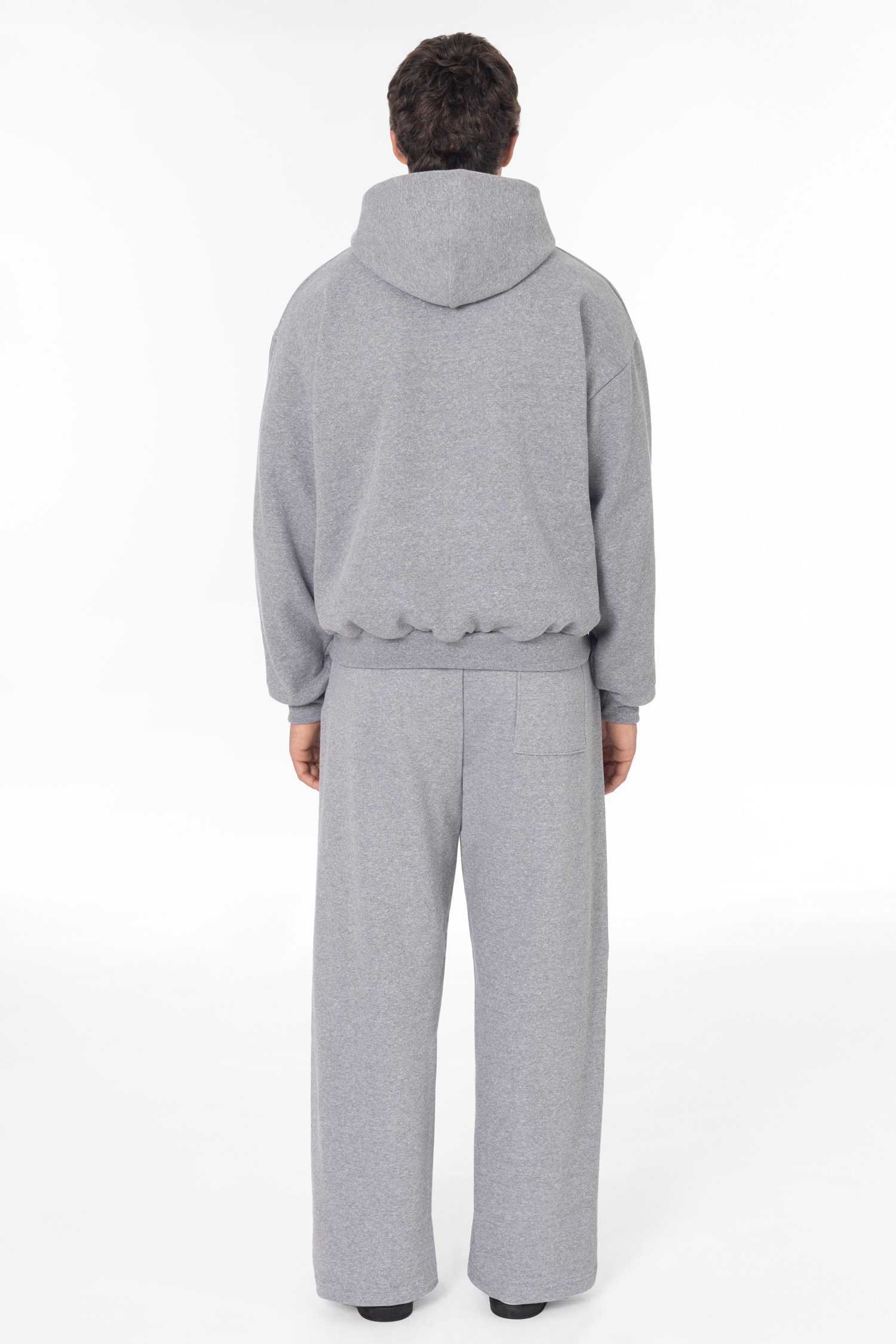 12OZ GABARDINE TRIBLEND FLEECE DOUBLE PULL ZIP HOO 2