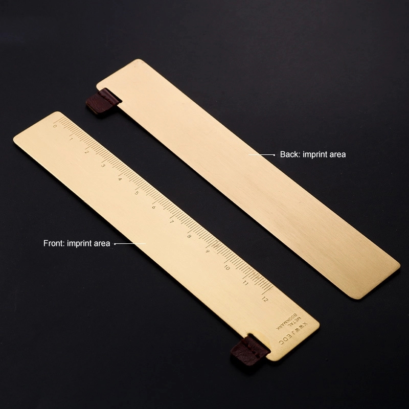 5 inches copper ruler, solid ruler bookmark 2