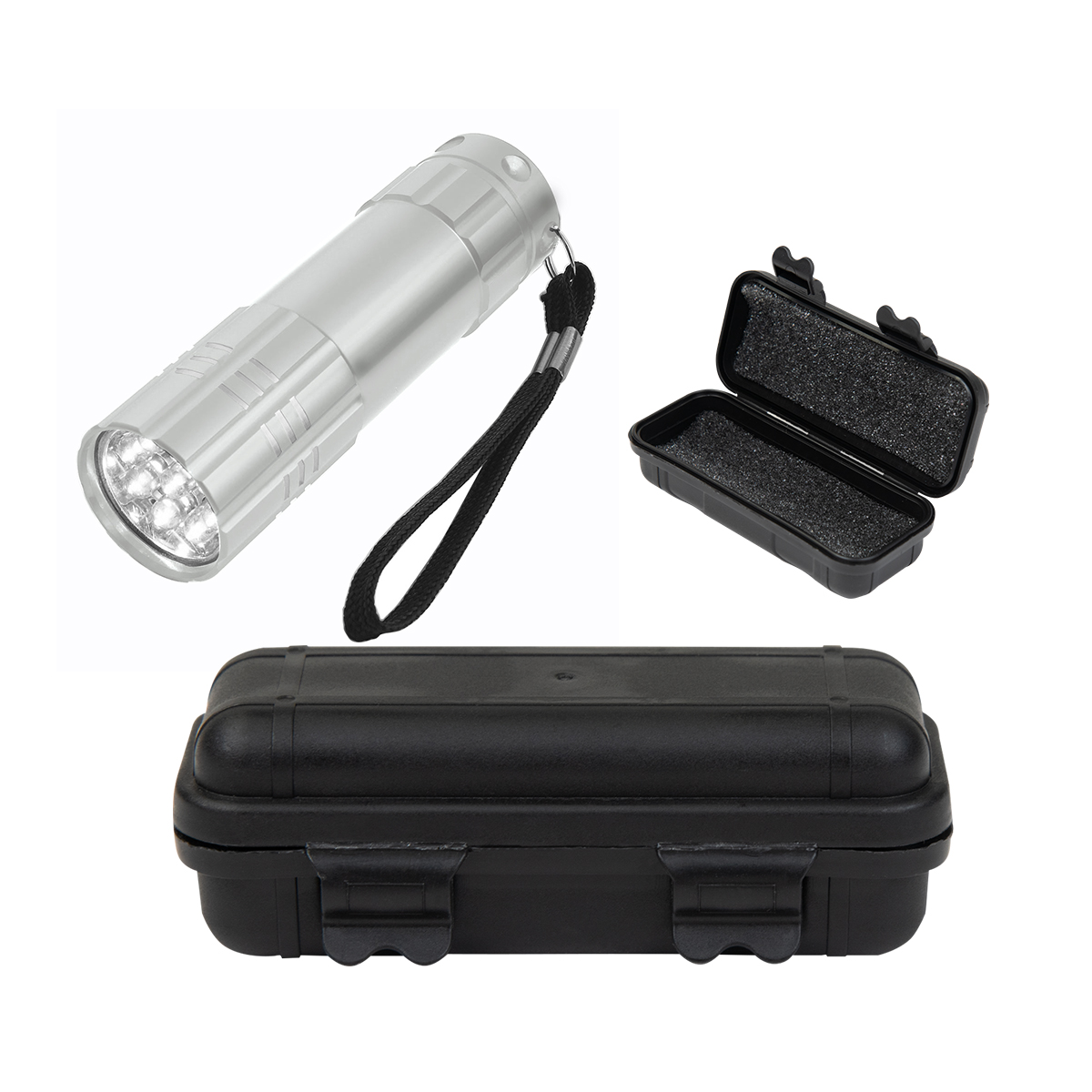 Be Adventurous Hard Case Kit, custom flashlight with logo imprint 1