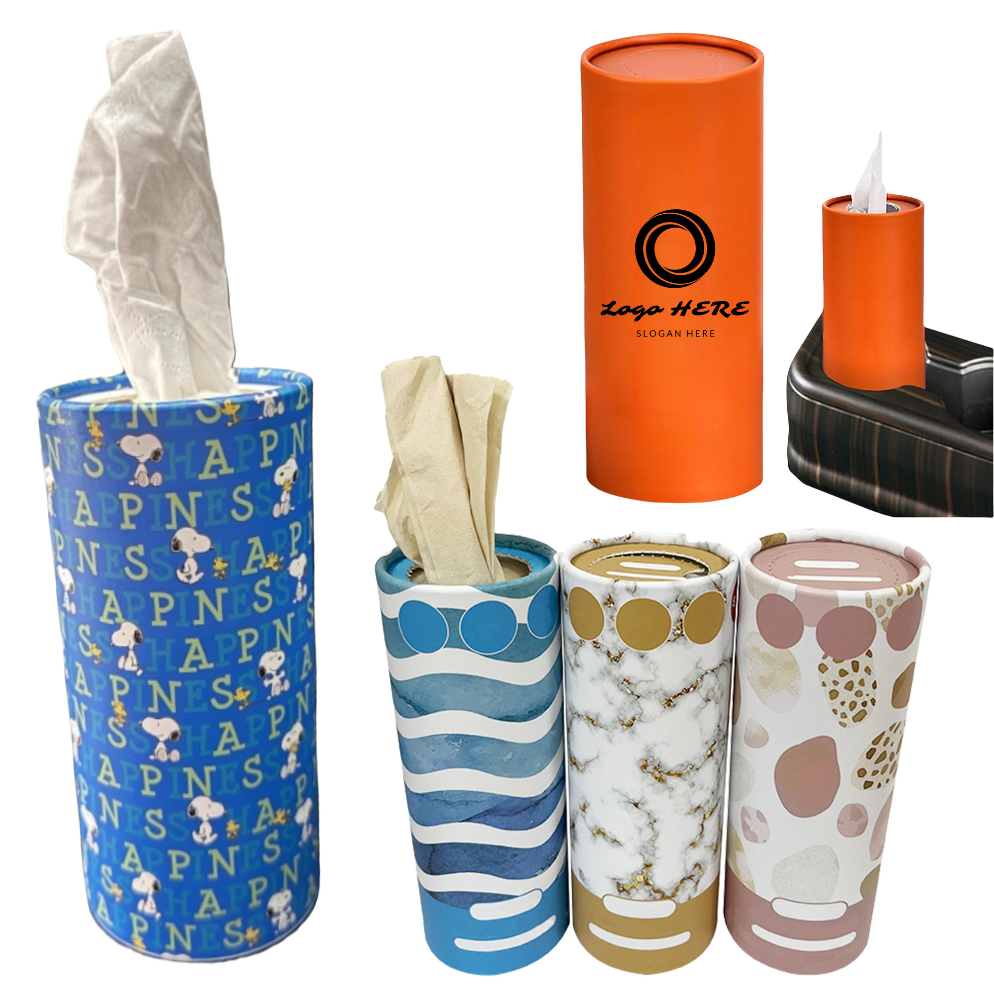Daily Cylinder Car Tissues Box 2